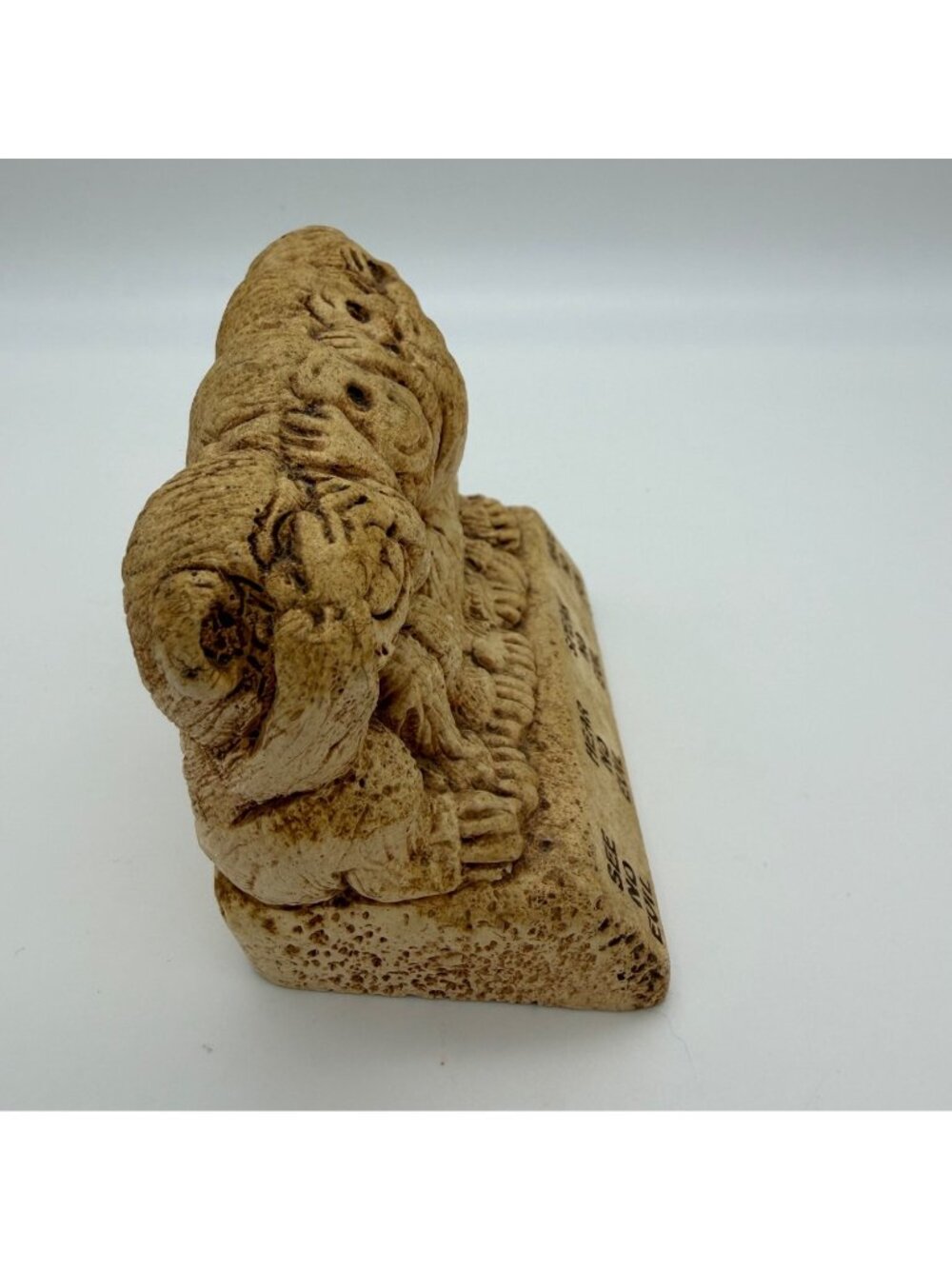 1976 Paula W557 Four Wise Monkeys See Hear Speak No Evil Have No Fun Figurine US - Picture 8 of 8